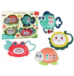 4 Piece Rattle Set for Kids