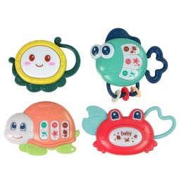 4 Piece Rattle Set for Kids