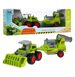 Încărcător agricol pentru copii cu tractor și pulverizator