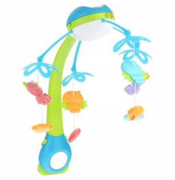 Blue Animal Projector Crib Mobile