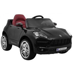 Mașinuță turbo-s pentru copii - neagră cu telecomandă