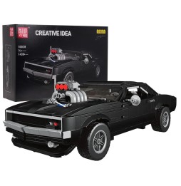 Set of Black Sports Car Blocks 1439 Pieces