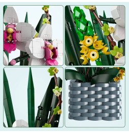 Building Blocks Flower Bouquet Set 1158 Pieces