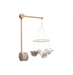 Jollein Crib Mobile with Wooden Animals