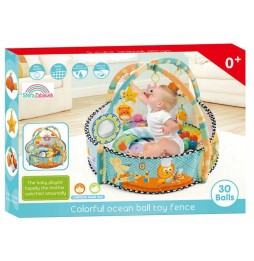 Infant Educational Play Mat with Balls