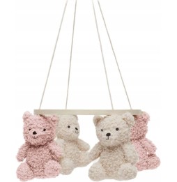 Baby Bear Crib Mobile Pink by Jollein