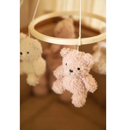 Baby Bear Crib Mobile Pink by Jollein