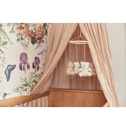 Baby Bear Crib Mobile Pink by Jollein