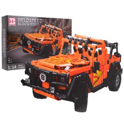 Orange R/C Off-Road Car Building Block Set 790 pcs