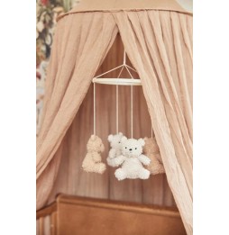 Baby Bear Crib Mobile Pink by Jollein