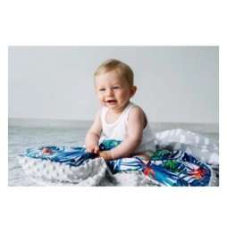 Minky Blanket 80x100 cm - Lightweight and Safe for Baby