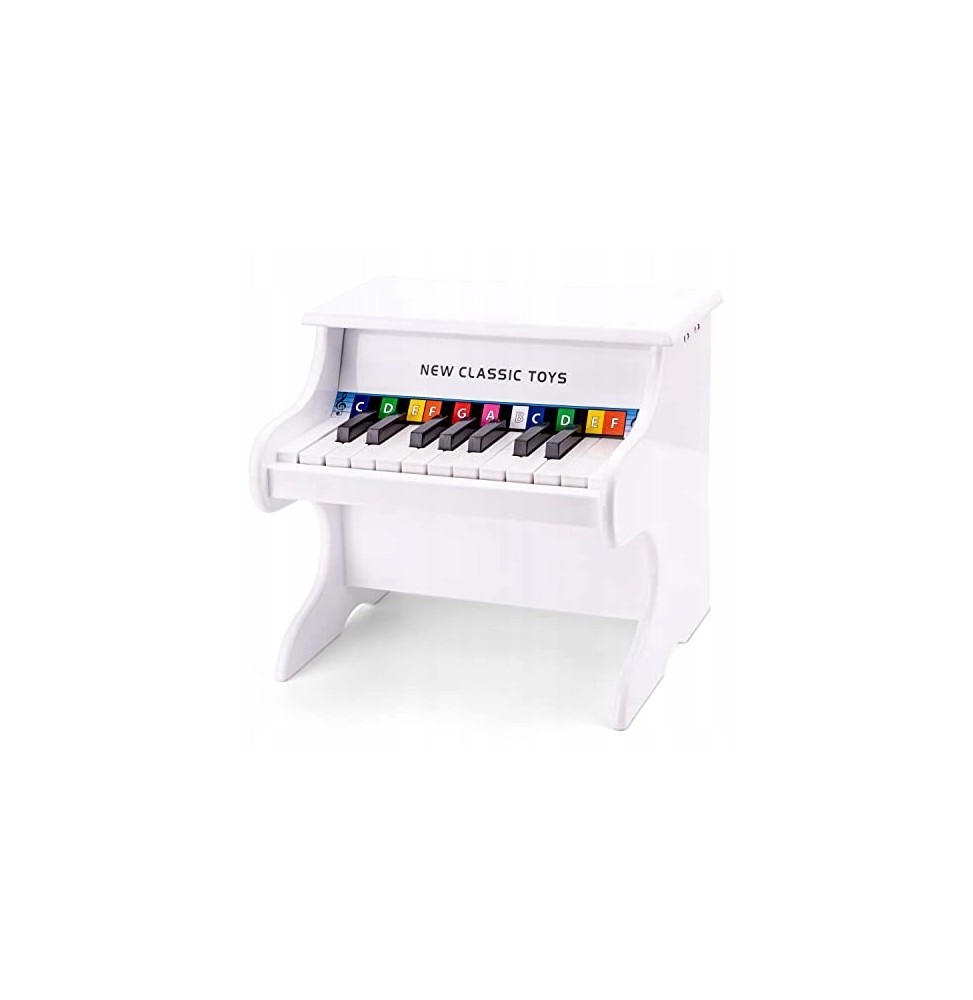 White Piano 18 Keys New Classic Toys