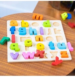 New Classic Wooden Alphabet Puzzle