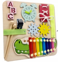 Sensoryczna tablica manipulacyjna Montessori dla dzieci