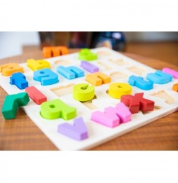 New Classic Wooden Alphabet Puzzle