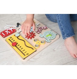 Sensoryczna tablica manipulacyjna Montessori dla dzieci