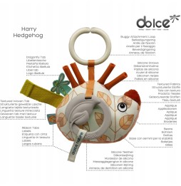 Dolce Toys jeż Harry zawieszka dla noworodka