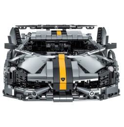 Building Blocks Sport Car Gray Set 1356 Pcs