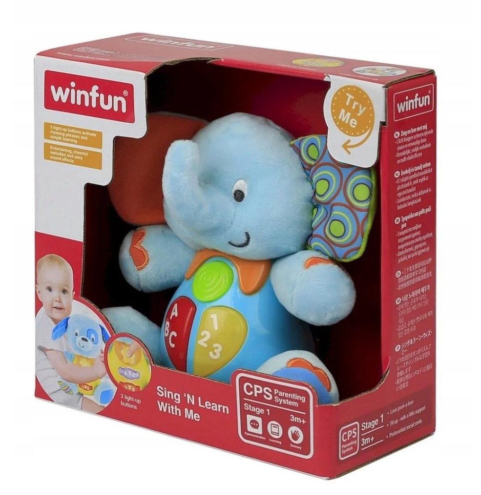 Interactive Elephant Plush Toy for Kids