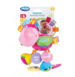 Playgro Pink Donkey Rattle for Babies