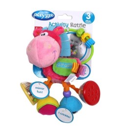 Playgro Pink Donkey Rattle for Babies