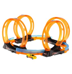 Racing Track with 4 Loops for Kids - 23 Pieces