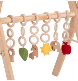 KiddyMoon BT-001 Wooden Gym Stand