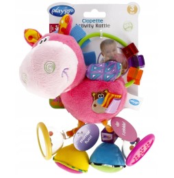 Playgro Pink Donkey Rattle for Babies