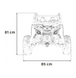 Pojazd buggy maverick turbo rr czarny dla dzieci