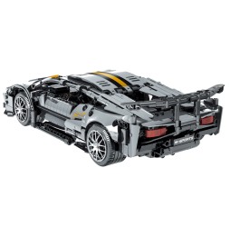 Building Blocks Sport Car Gray Set 1356 Pcs