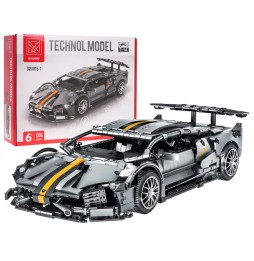 Building Blocks Sport Car Gray Set 1356 Pcs