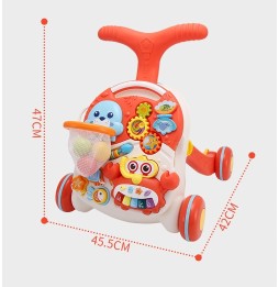 Interactive 5in1 Walker Push Toy for Kids