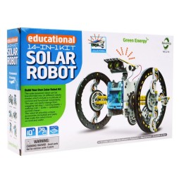 Vehicule și roboți solari 14in1 - set educativ