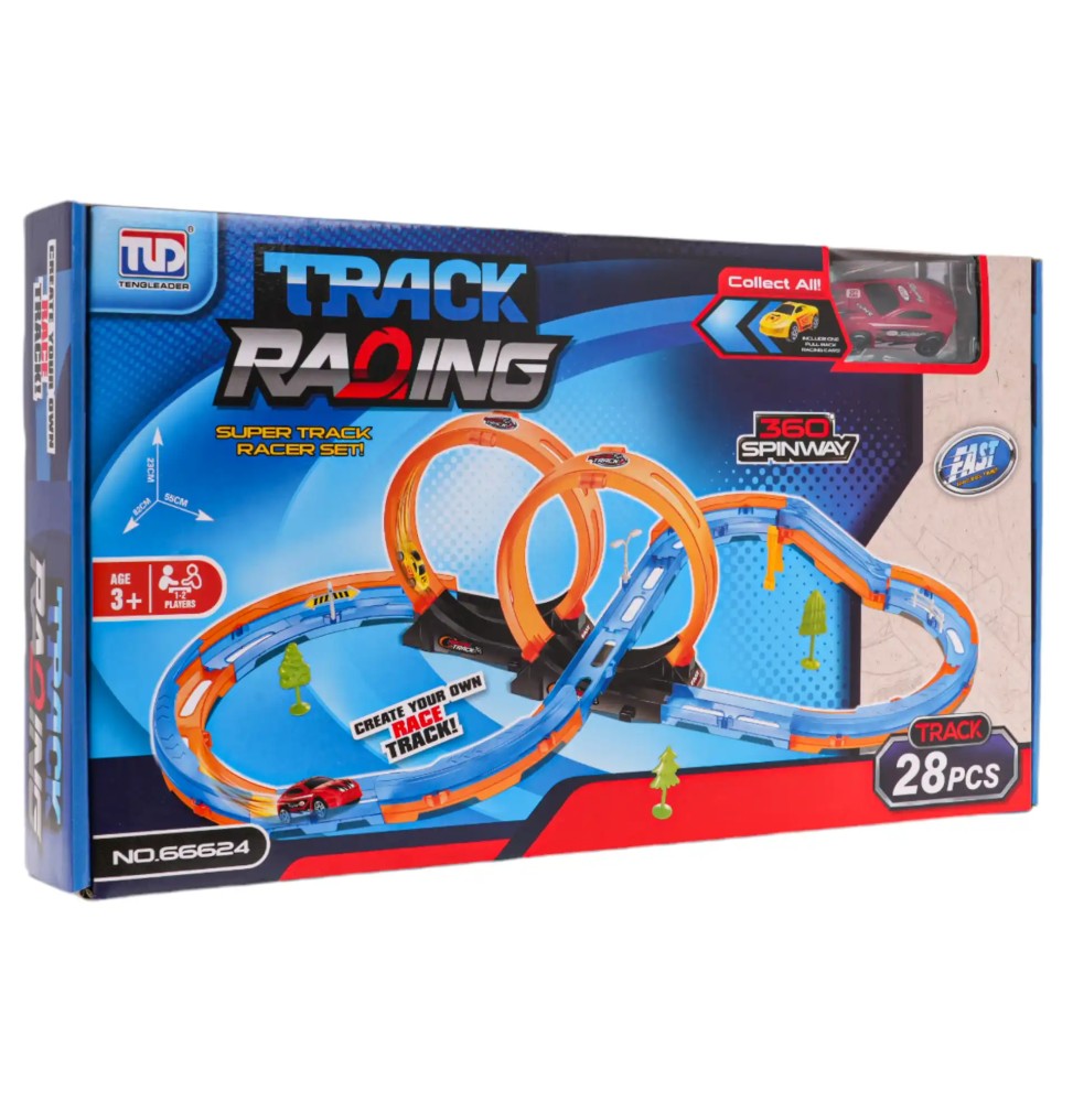 Race Track Fast Loop 28-Piece Set for Kids