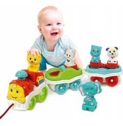 Train Toy with Animals for Little Ones