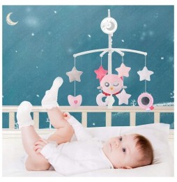 Crib Mobile with Music Box Pink Sun Baby