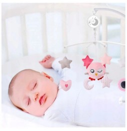 Crib Mobile with Music Box Pink Sun Baby