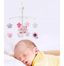 Crib Mobile with Music Box Pink Sun Baby