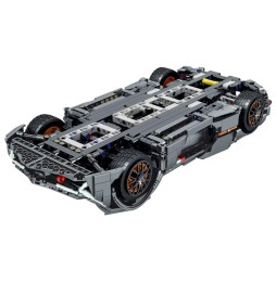 Sports Car Building Set Gray 1512 Pieces