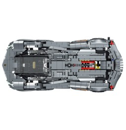 Sports Car Building Set Gray 1512 Pieces