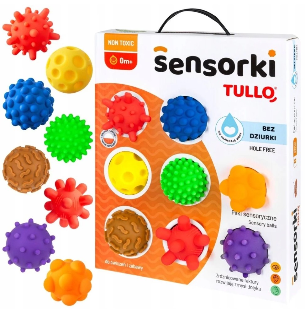 Set of 8 Sensory Balls for Kids