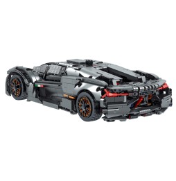 Sports Car Building Set Gray 1512 Pieces