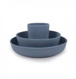 Filibabba Silicone Dinner Set Powder Blue