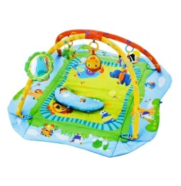 3-in-1 Safari Educational Play Mat for Kids