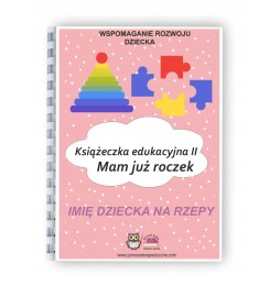 Edukacyjna książeczka Mam roczek dla dziewczynki