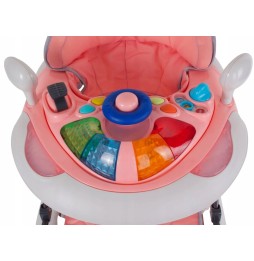 Interactive Baby Walker Pink and Gray