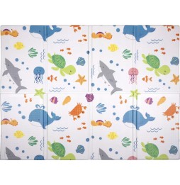 Ocean Blue Foam Mat for Kids 120x90