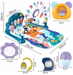 Educational Play Mat for Infants with Piano