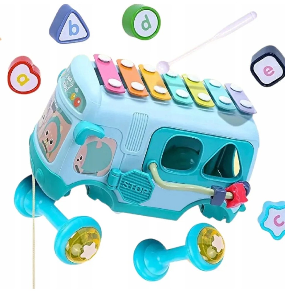 Interactive Bus Shape Sorter with Xylophone