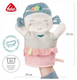 Mermaid-Shaped Washcloth for Kids from Sea Collection